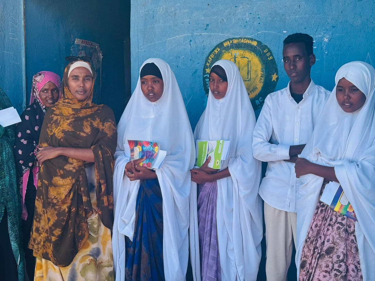 Girls in a Somali community